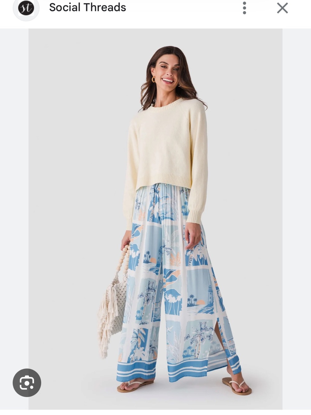 NWT Social Threads Surf Gypsy Wide leg pants